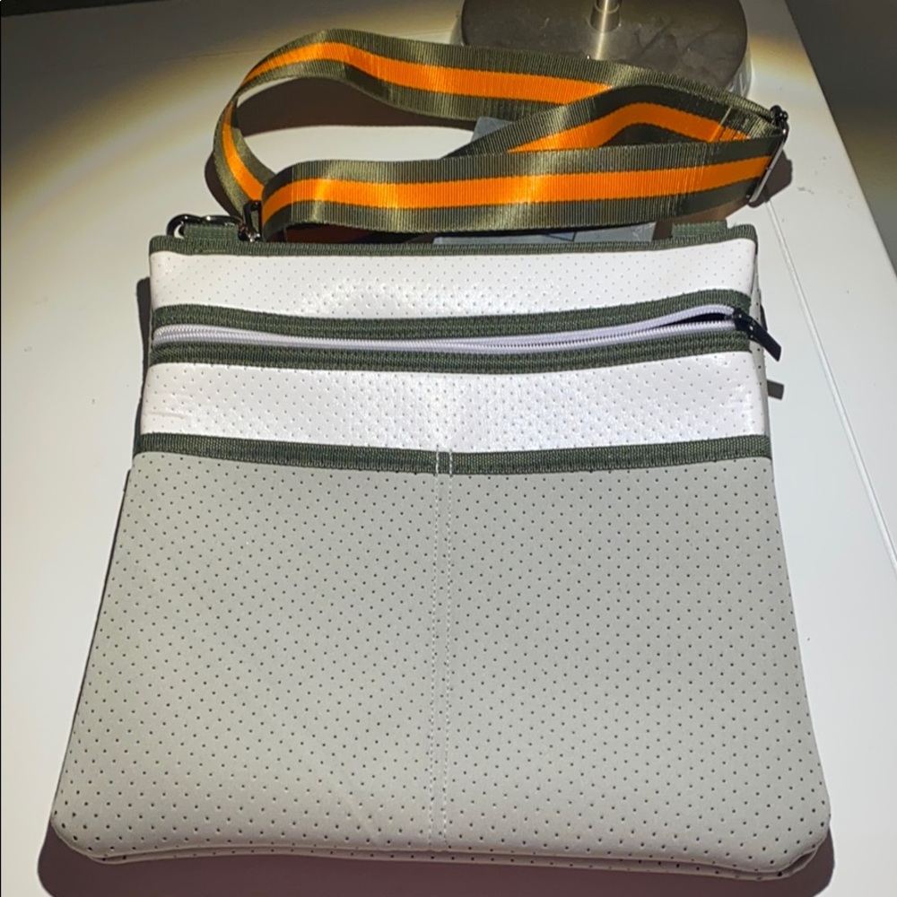 Neoprene cross body bag